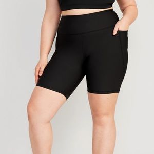 NWT Old Navy High-Waisted Bike Shorts w/ Pockets XL (Pack of 2)